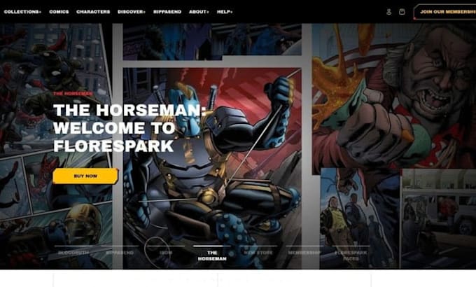 design squarespace webcomic website digital comic website gaming website