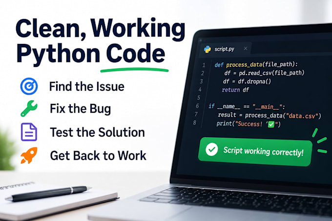 fix bugs and improve your python script