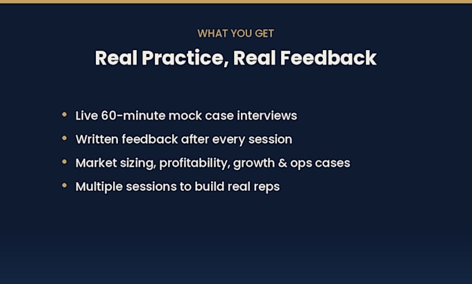 coach you for consulting case interviews