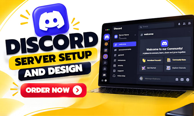 setup a professional custom discord server custom discord server within 12 hours