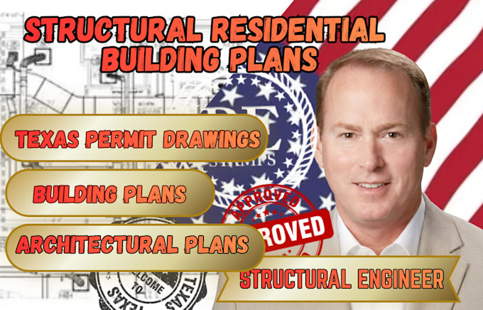 do texas city permit architectural structural residential building plans