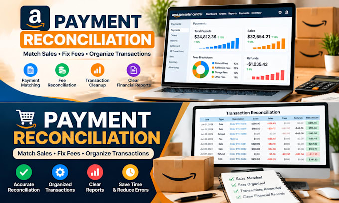 reconcile amazon payments fees and ecommerce transactions