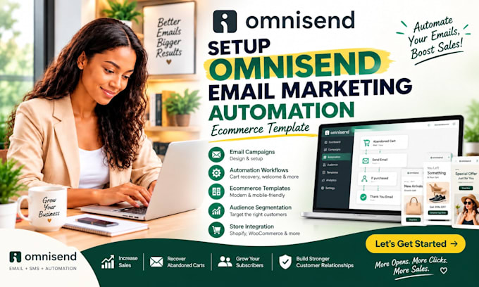 setup omnisend email marketing automation ecommerce template