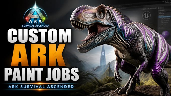 create custom paint jobs for ark survival ascended