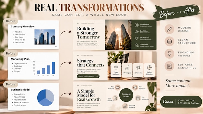 redesign your presentation into professional modern slides