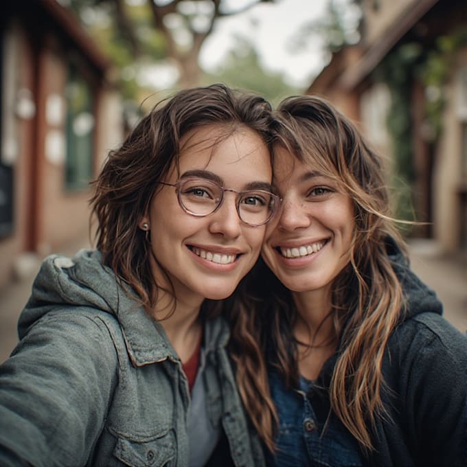 custom portrait and friendship portrait in unique style