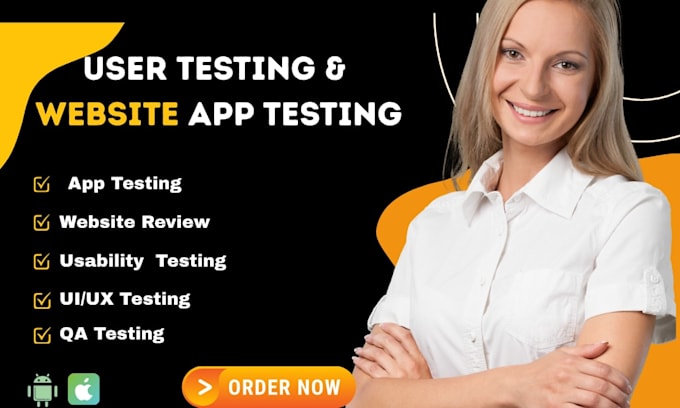 do app testing and website testing, QA, iphone, ipad and andriod user testing
