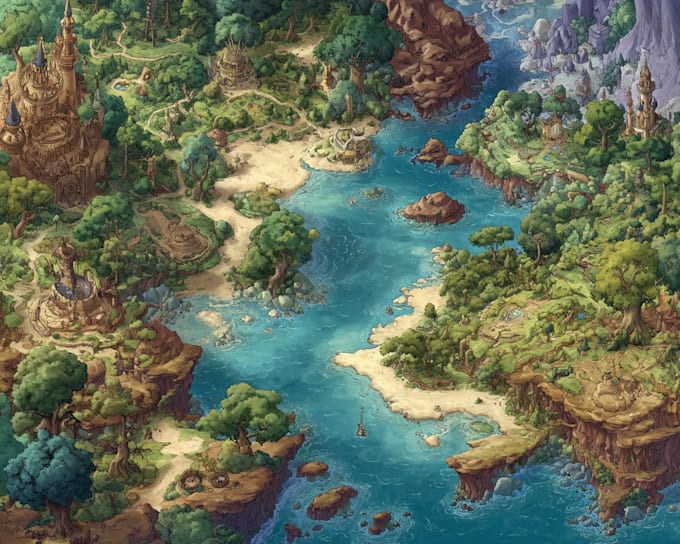 create an epic fantasy map for your fictional world
