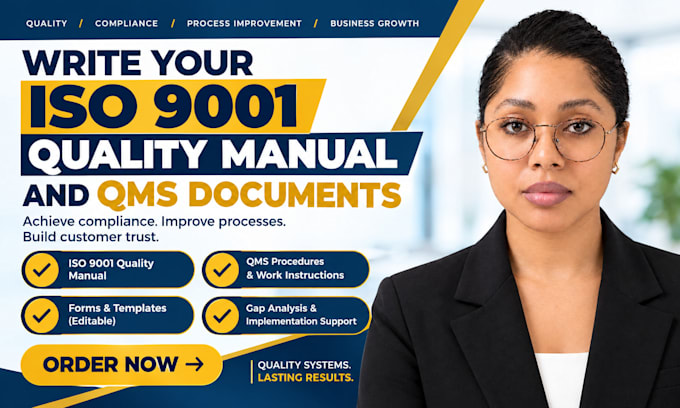 write your iso 9001 quality manual and qms documents