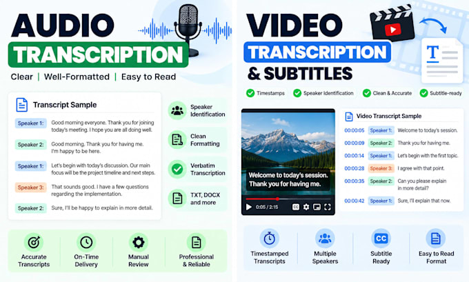 accurately transcribe your audio or video file