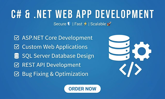 develop asp net core web apps and apis and fix bugs in dotnet projects