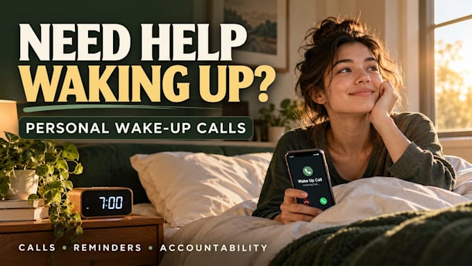 be your personal 24 hours wake up call accountability partner and reminder