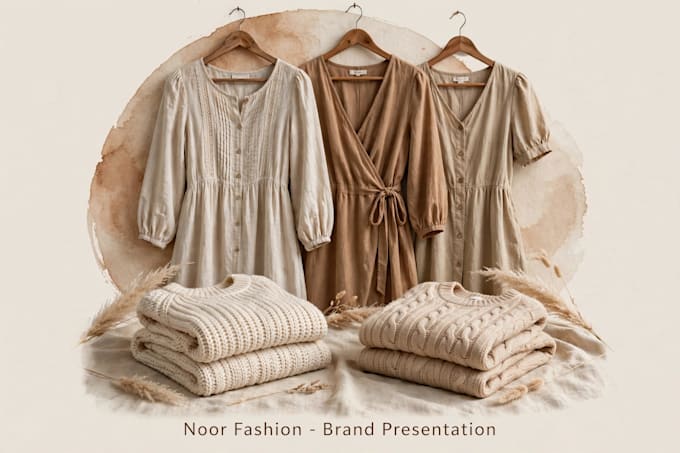 design clothing brand presentation in canva