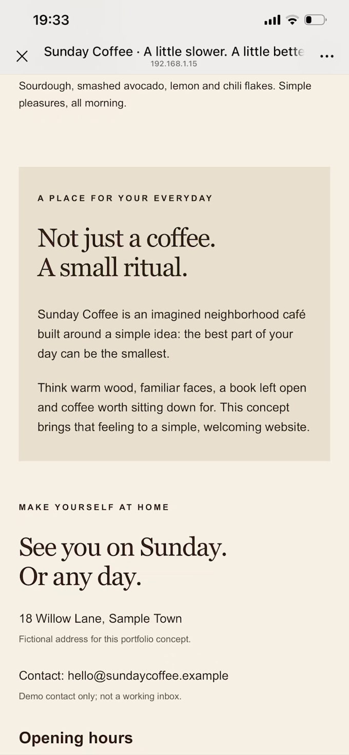 create a simple clean responsive website