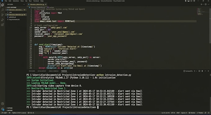 build an ai intrusion detection and perimeter system