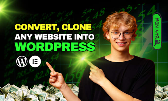 clone website or convert wix, lovable, durable, replit ai websites to wordpress