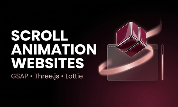 do 3d interactive scroll animation parallax website gsap webgl threejs website