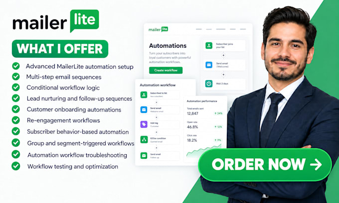 build advanced mailerlite automation workflows crm integration customer journeys