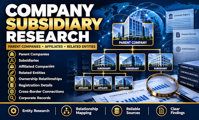 research company subsidiaries affiliates and corporate structure