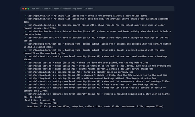 fix bugs in your react, nextjs, supabase or lovable app