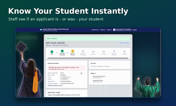 build a secure student document portal for your institutes