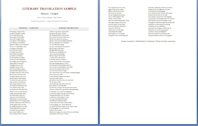 translate english to albanian and albanian to english