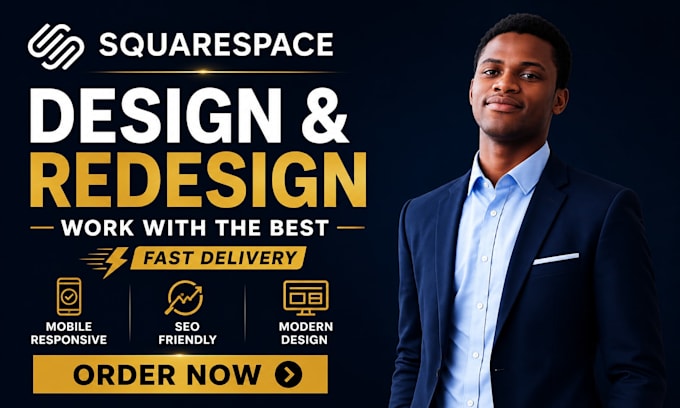 design or redesign your squarespace website and development