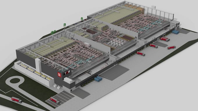 design distribution center, logistics and fulfillment warehouse layouts