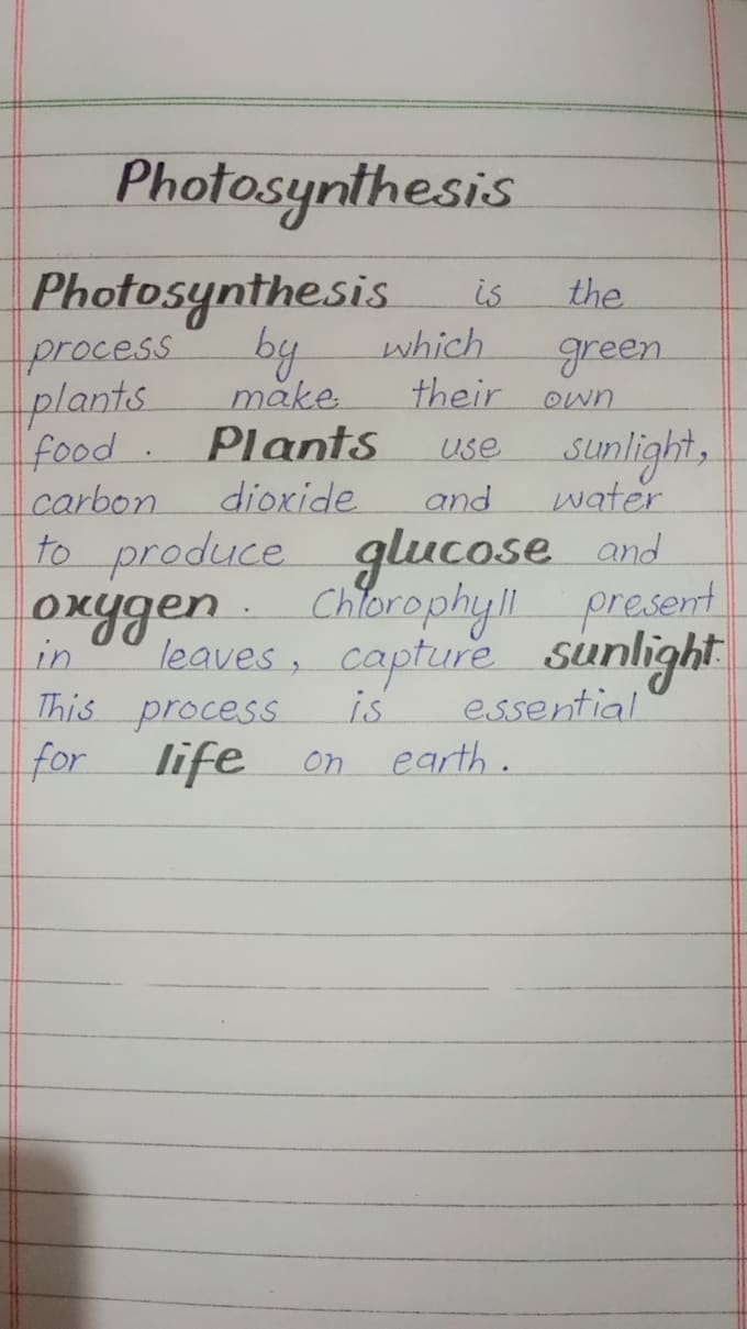 write your notes in aesthetic and neat handwriting fast