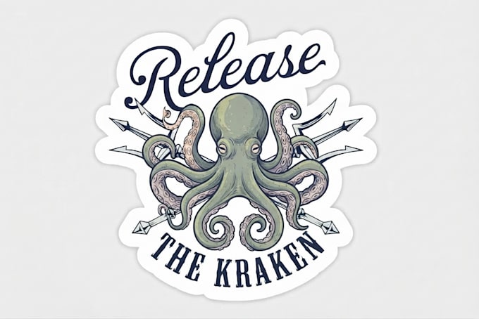 make jellyfish octopus logo design with my own creativity