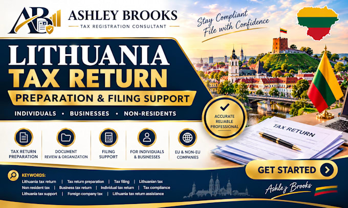 assist with lithuania tax return preparation and filing support