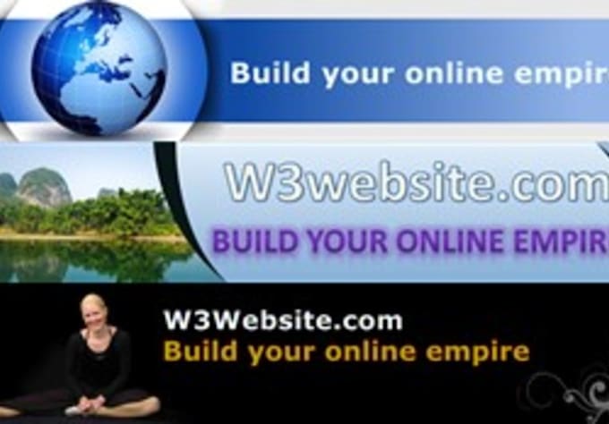 create a Website header graphics