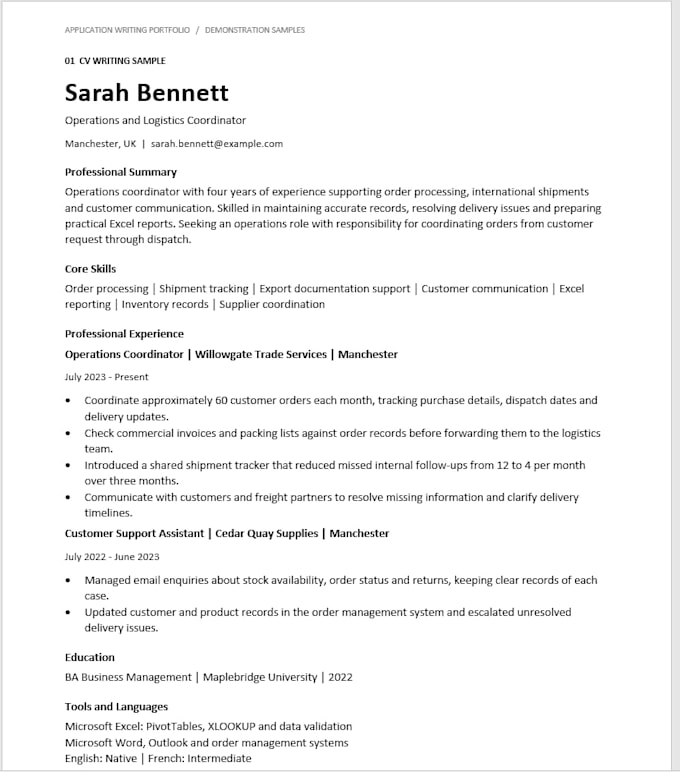 make write and edit cv resume cover and motivation letter