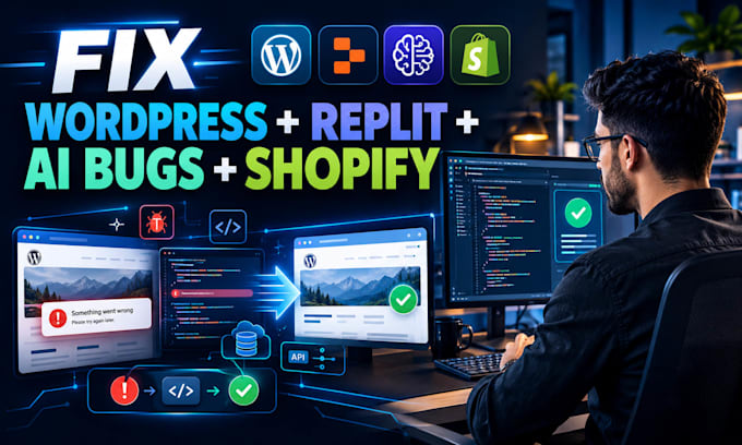 fix wordpress and shopify error, remove malware and optimize website speed
