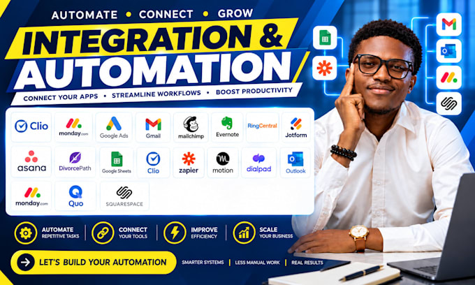 integrate clio monday google ads stripe mailchimp evernote ringcentral jotform