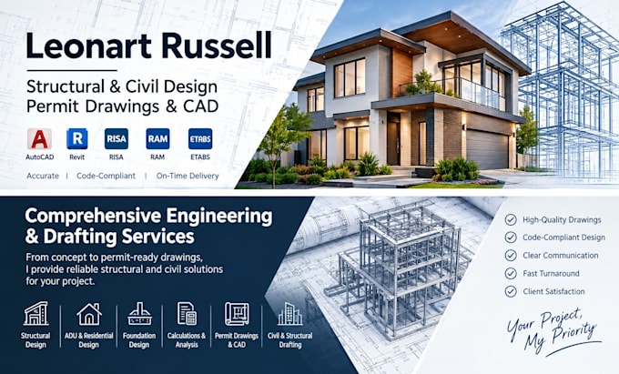 provide structural engineering and permit drawings