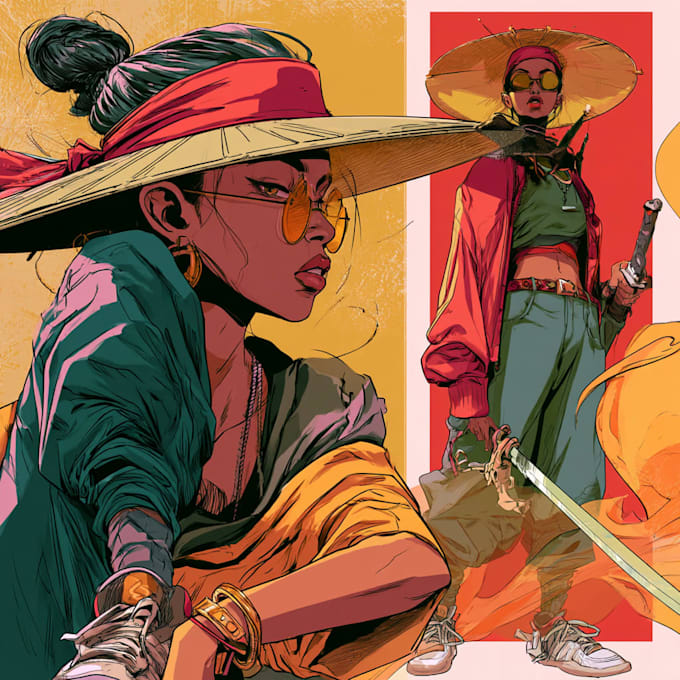 character design in comic style