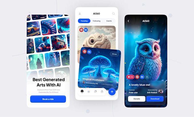 design modern UI UX for android IOS apps and macos apps