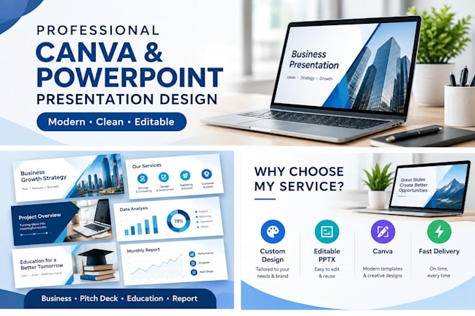 design a professional canva powerpoint presentation