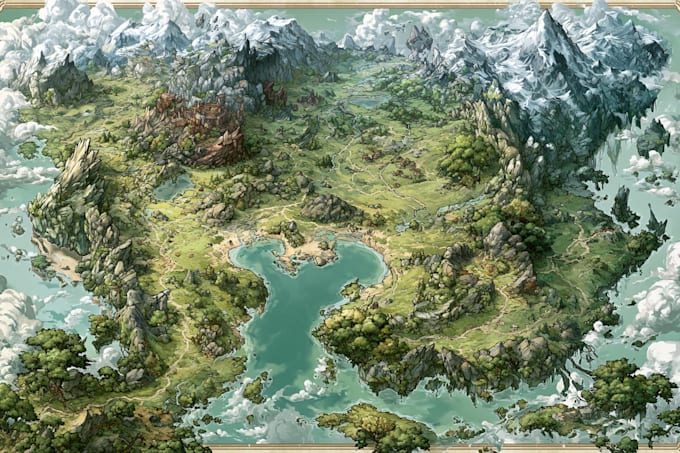 create an incredible custom fantasy world map