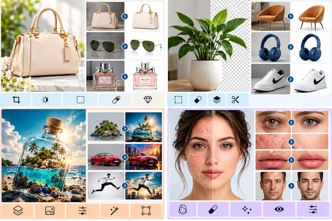 ai photo editing, retouching and background removal