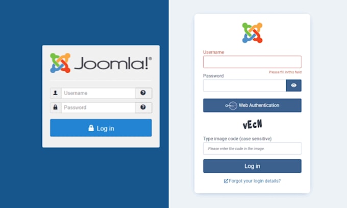 redesign joomla website with yootheme,update joomla,bug fix and remove malware