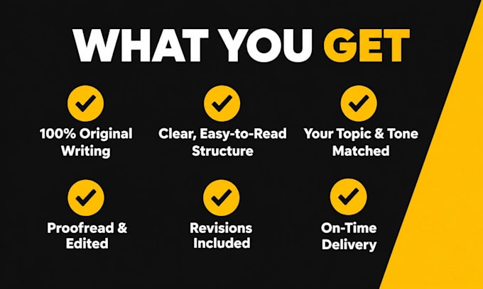 write original articles and blog posts for your website