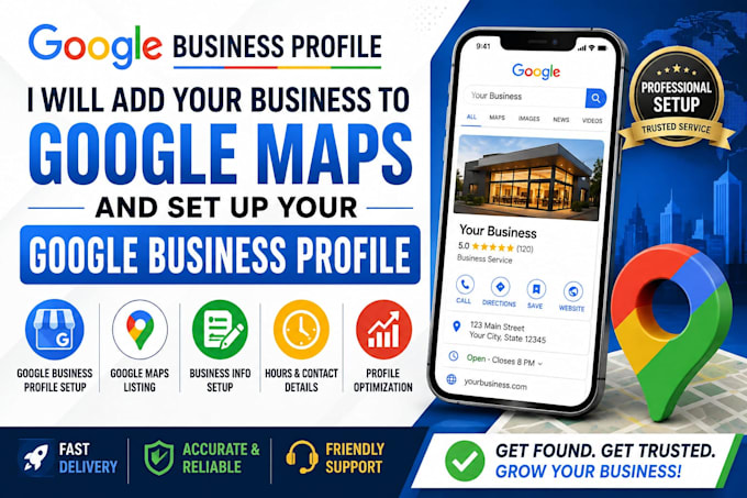 add your business google maps and setup gmb profile