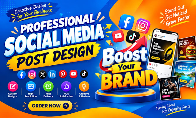 do professional social media post design