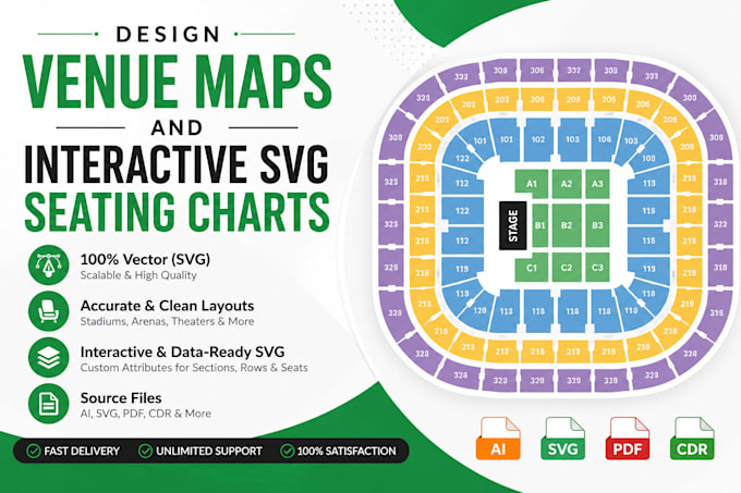 design venue maps and  interactive svg seating charts