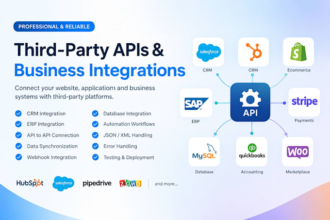 integrate third party apis and connect your business systems