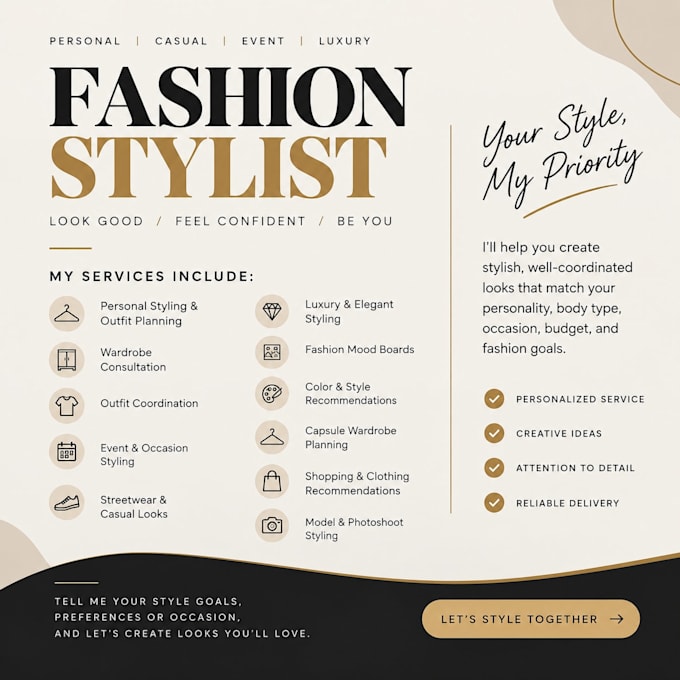 do professional fashion styling