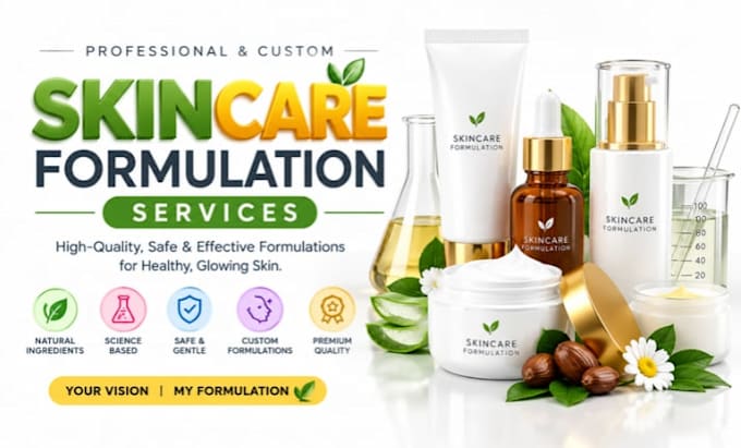 develop skincare, cream, lotion and beauty product