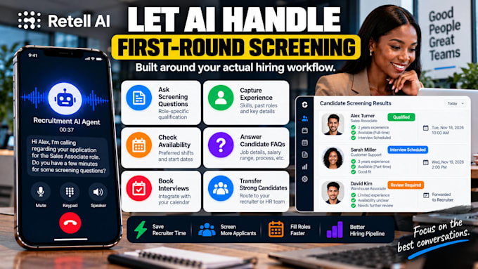 build a retell ai recruitment screening caller
